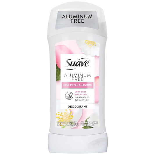 Suave Aluminum-Free Deodorant, Rose Petal & Jasmine, 2.6 Oz Beauty and Personal Care Suave