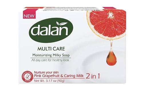 Dalan Multi Care Moisturizing Soap 2 in 1 (Pink Grapefruit & Caring Milk, 3 Pack) Beauty & Personal Care Dalan