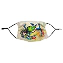 Betsydrake MA267 Teal Crab Face Mask Beauty & Personal Care Betsydrake