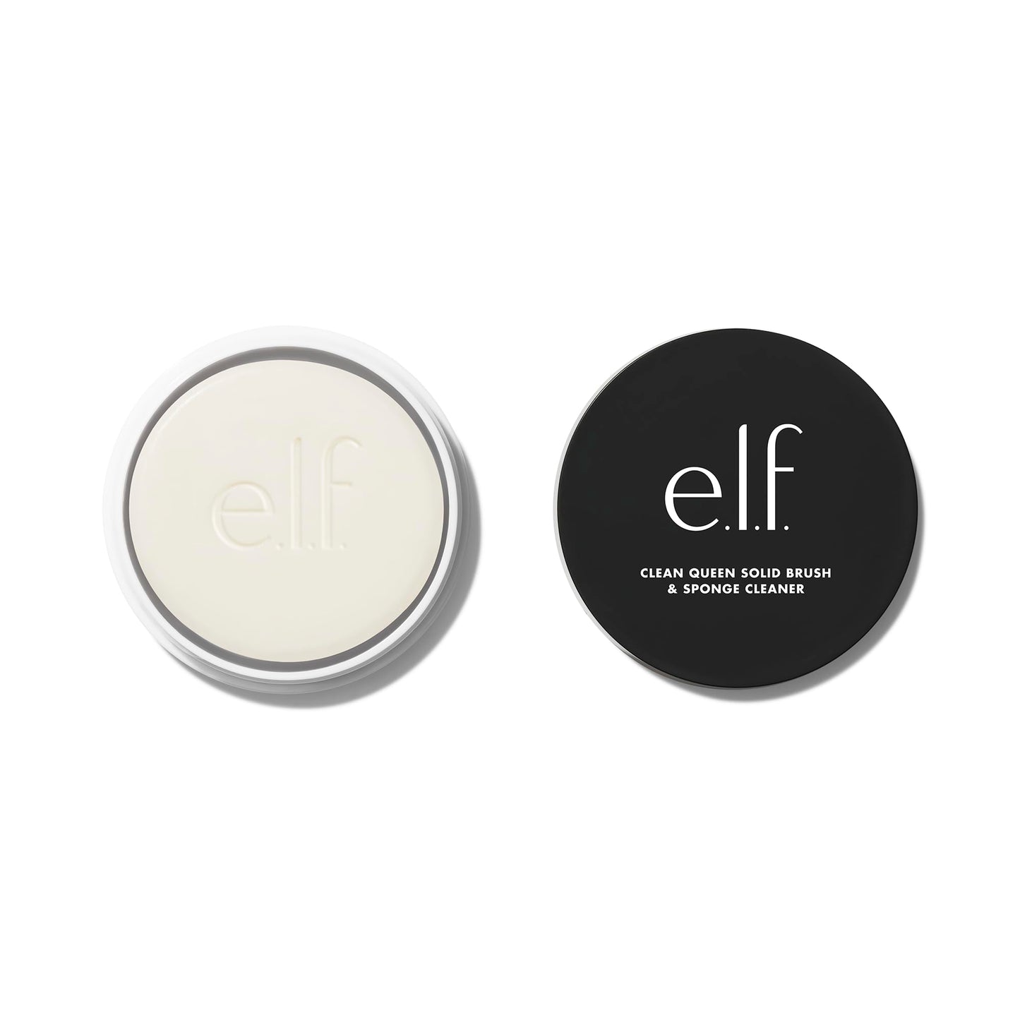 e.l.f. Clean Queen Solid Brush & Sponge Cleaner, Cleanses Face & Eye Makeup Brushes & Sponges, Nourishing, Non-Damaging Formula, Vegan & Cruelty-Free Beauty and Personal Care e.l.f.