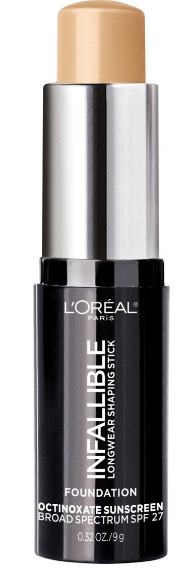 L'Oreal Paris Makeup Infallible Longwear Shaping Stick Foundation, 405 Sand, 1 Tube, 0.32 Ounce Beauty & Personal Care L'Oreal Paris