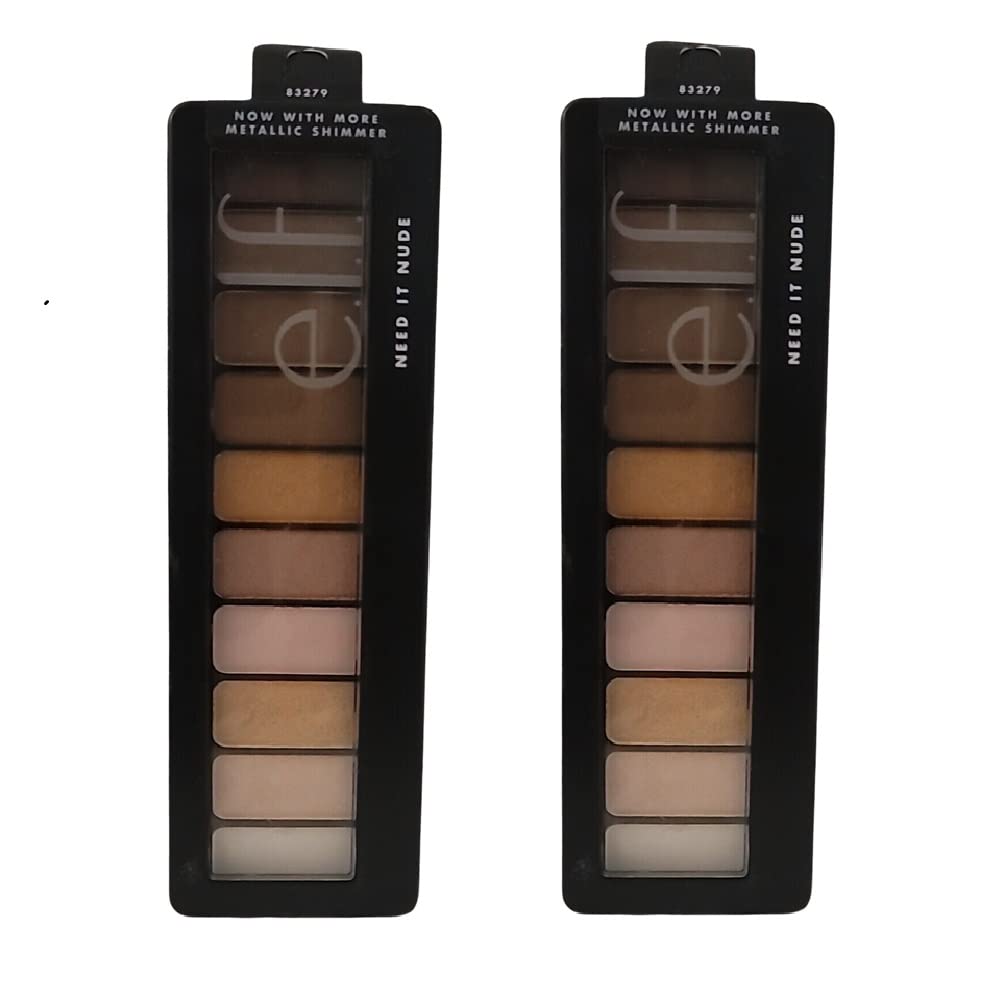 e.l.f. Pack of 2 Eyeshadow Palette, Need it Nude 83279 Beauty & Personal Care e.l.f.