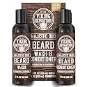 Viking Revolution Beard Wash and Beard Conditioner for Men with Argan Oil and Jojoba Oil - Beard Softener and Strengthener Beard Care Beard Shampoo Beauty & Personal Care Viking Revolution