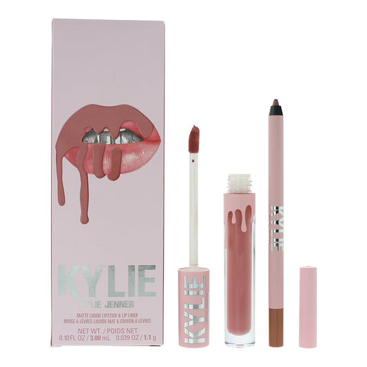 Matte Lip Kit - 808 Kylie by Kylie Cosmetics for Women - 2 Pc 0.10oz Matte Liquid Lipstick, 0.03oz Lip Liner Beauty & Personal Care KYLIE