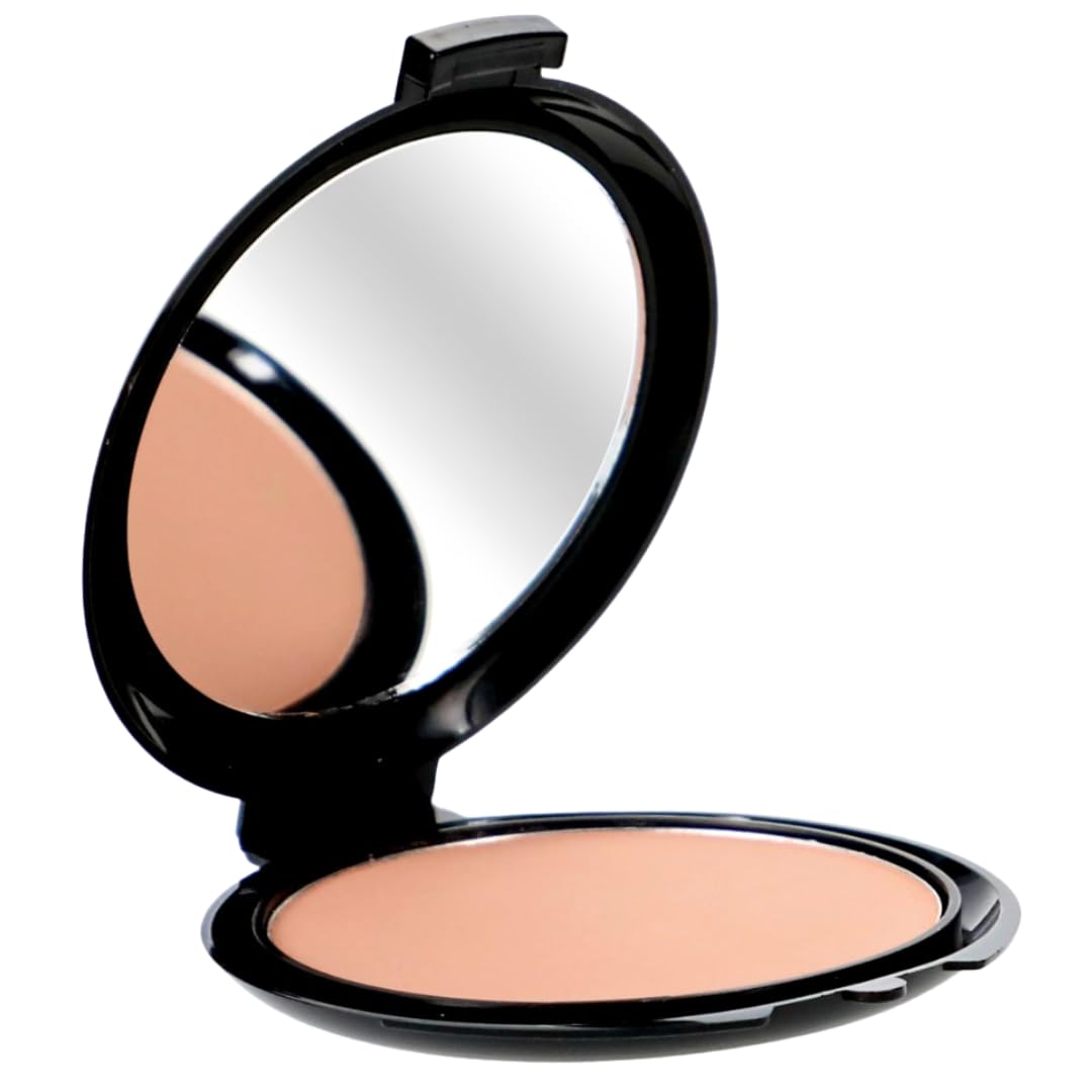 LA Colors Pressed Powder Compact - Matte Shine Control Face Powder with Mirror & Applicator - Smooth Natural Finish - Tan (C62182) Beauty & Personal Care L.A. COLORS