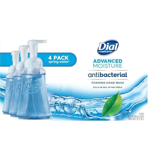 Dial Complete Foaming Antibacterial Hand Wash, Spring Water 7.50 oz (Pack of 4) Beauty & Personal Care Dial