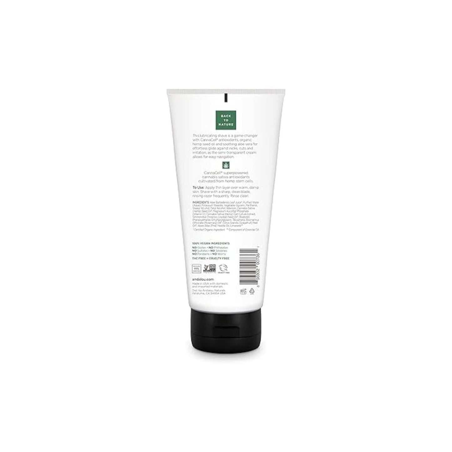 Andalou Naturals CannaCell MEN Smooth Glide Shave Cream, 6 Ounce Beauty & Personal Care Andalou Naturals