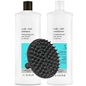 System 3 Cleanser Shampoo & Scalp Therapy Conditioner 1 Liter Duo Set for Chemically Treated Hair with Light Thinning + M Hair Designs Scalp Brush Beauty & Personal Care M Hair Designs