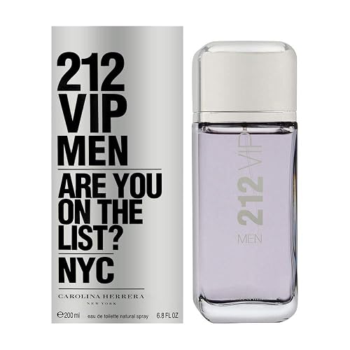 Carolina Herrera 212 Vip Eau de Toilette Spray for Men, 6.8 Fl Oz (Pack of 1) Beauty & Personal Care Carolina Herrera