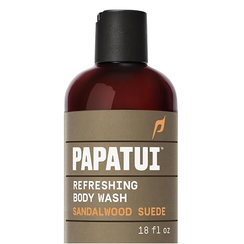 PAPATUI by Dwayne Johnson Refreshing Body Wash for Men | Exfoliating, Hydrating & Made with Coconut Oil | Sandalwood Suede | 18 oz Beauty & Personal Care PAPATUI