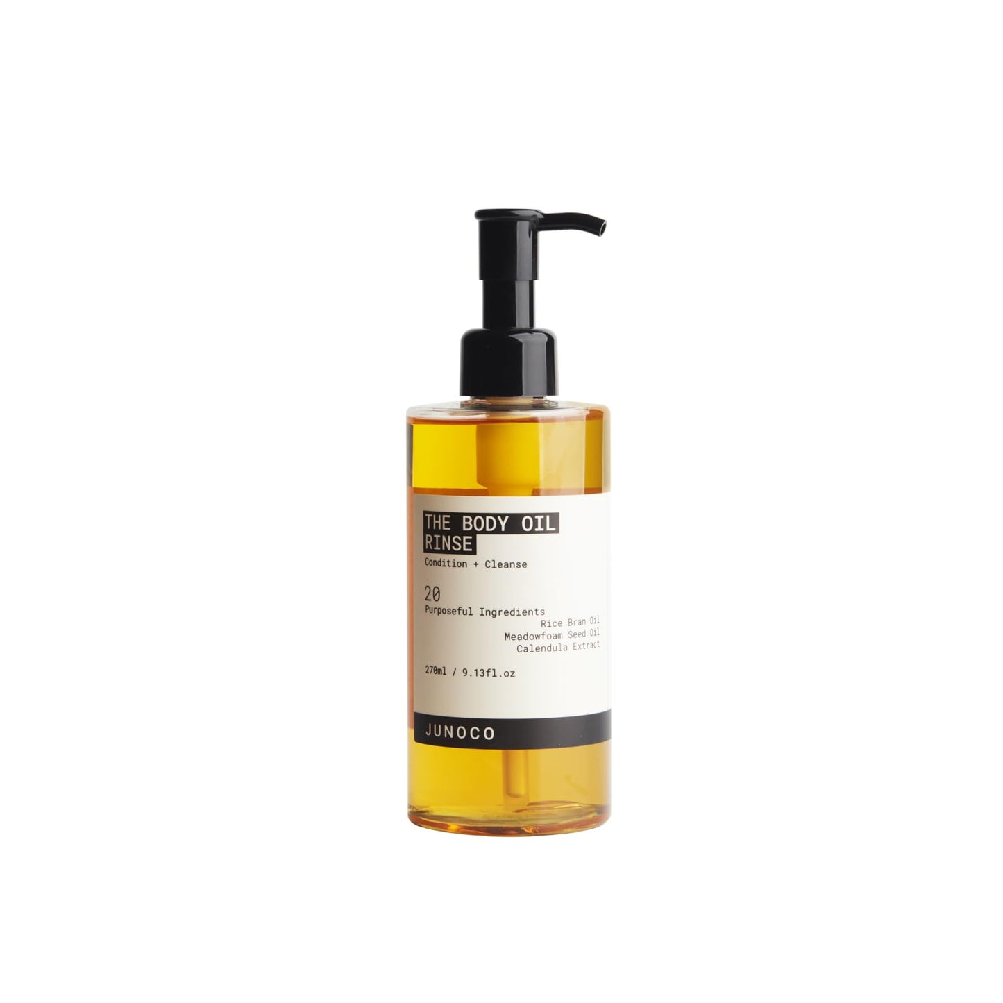JUNO & Co. Body Oil Rinse Shower Cleanser, Hydrating Wash with Rice Bran, Meadowfoam Seed & Calendula, Softening & Balancing for Dry or Sensitive Beauty & Personal Care JUNO & Co.