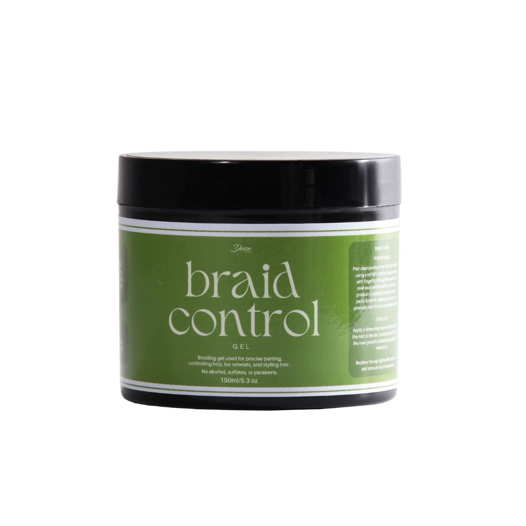 Dosso Beauty Braid Control Gel for Box Braids, Locs, and Twists - Extreme Hold (5.3oz) Beauty & Personal Care Dosso Beauty
