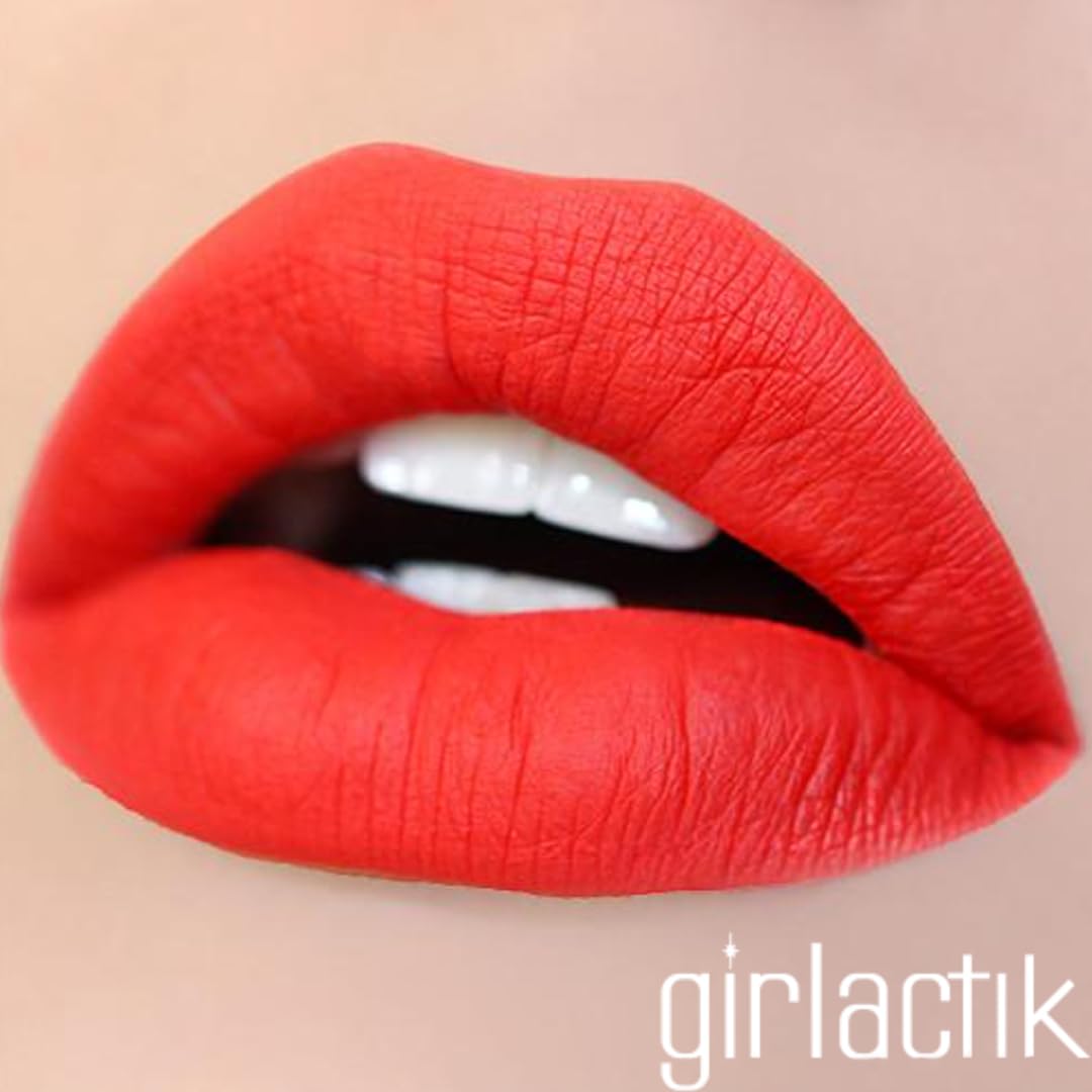 Girlactik Long Lasting Matte Lip Paint Liquid Lipstick in Allure- Long wearing, Smooth Application, Pigmented, Non-Crack Formula, Lightweight, 7.5 ml Beauty & Personal Care Girlactik