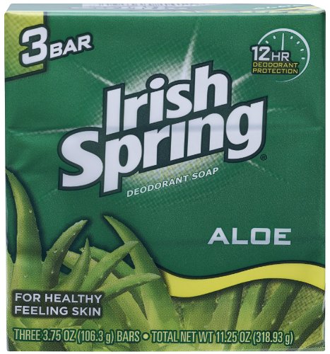 Aloe Deodorant Soap By Irish Spring for Unisex, 11.25 Ounce Beauty & Personal Care Irish Spring