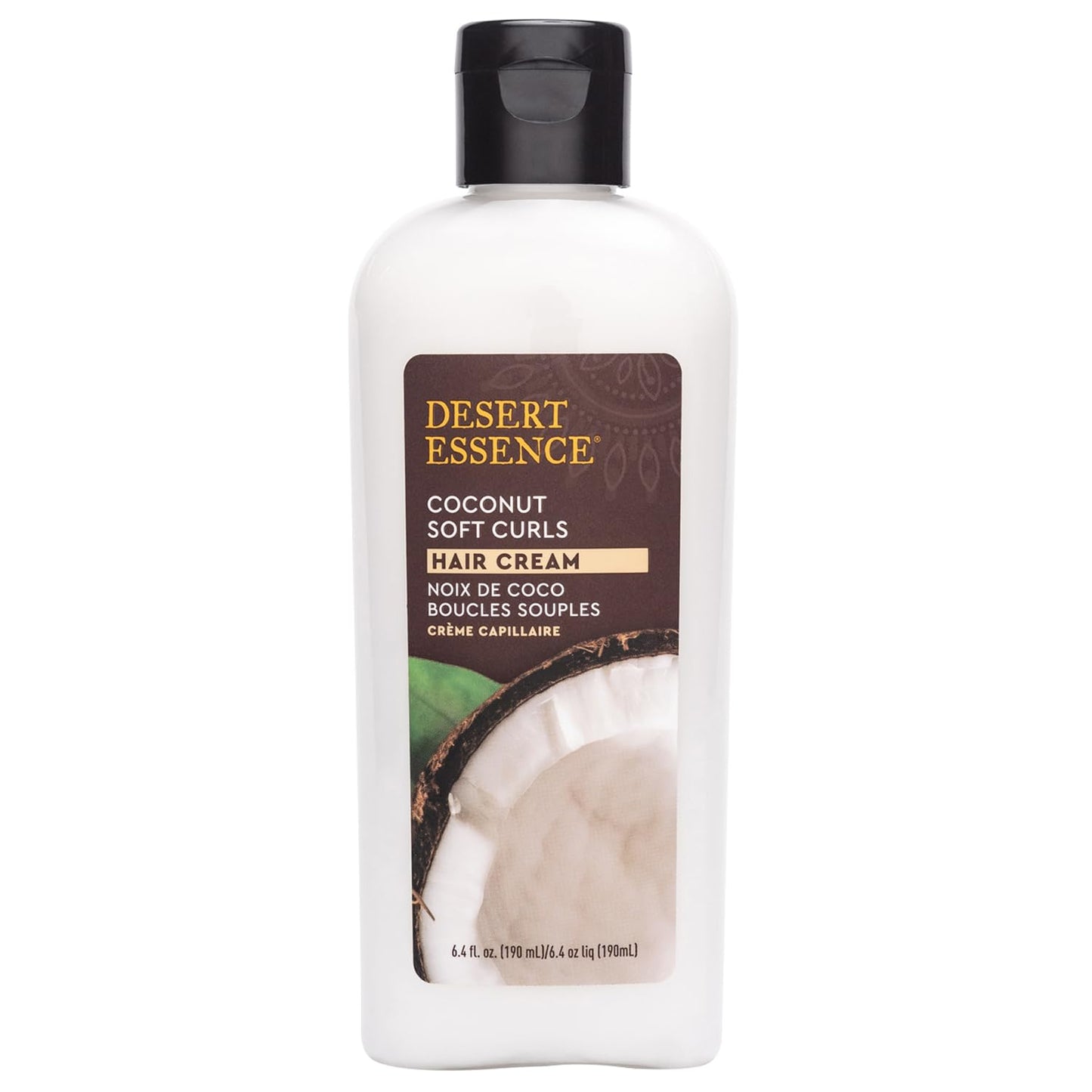 Desert Essence Coconut Soft Curls Hair Cream - Botanically-Based Curl Cream for Curly Hair - Silicone-Free - Hydrating with Coconut Oil, Black Oat Beauty & Personal Care Desert Essence