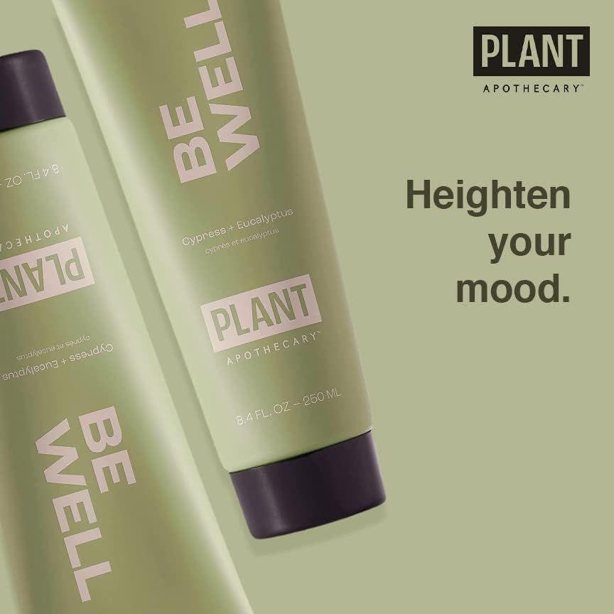 plant apothecary Be Well Sulfate Free Body Wash for Men and Women - Moisturizing Shower Gel with Essential Oils, and Vitamin E, Vitamin B5-8.4 fl oz Beauty & Personal Care plant apothecary