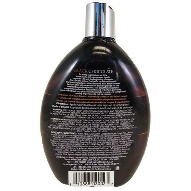Black Chocolate 200x Black Bronzer Indoor Tanning Bed Lotion By Tan Inc. Beauty & Personal Care Brown Sugar Black Chocolate