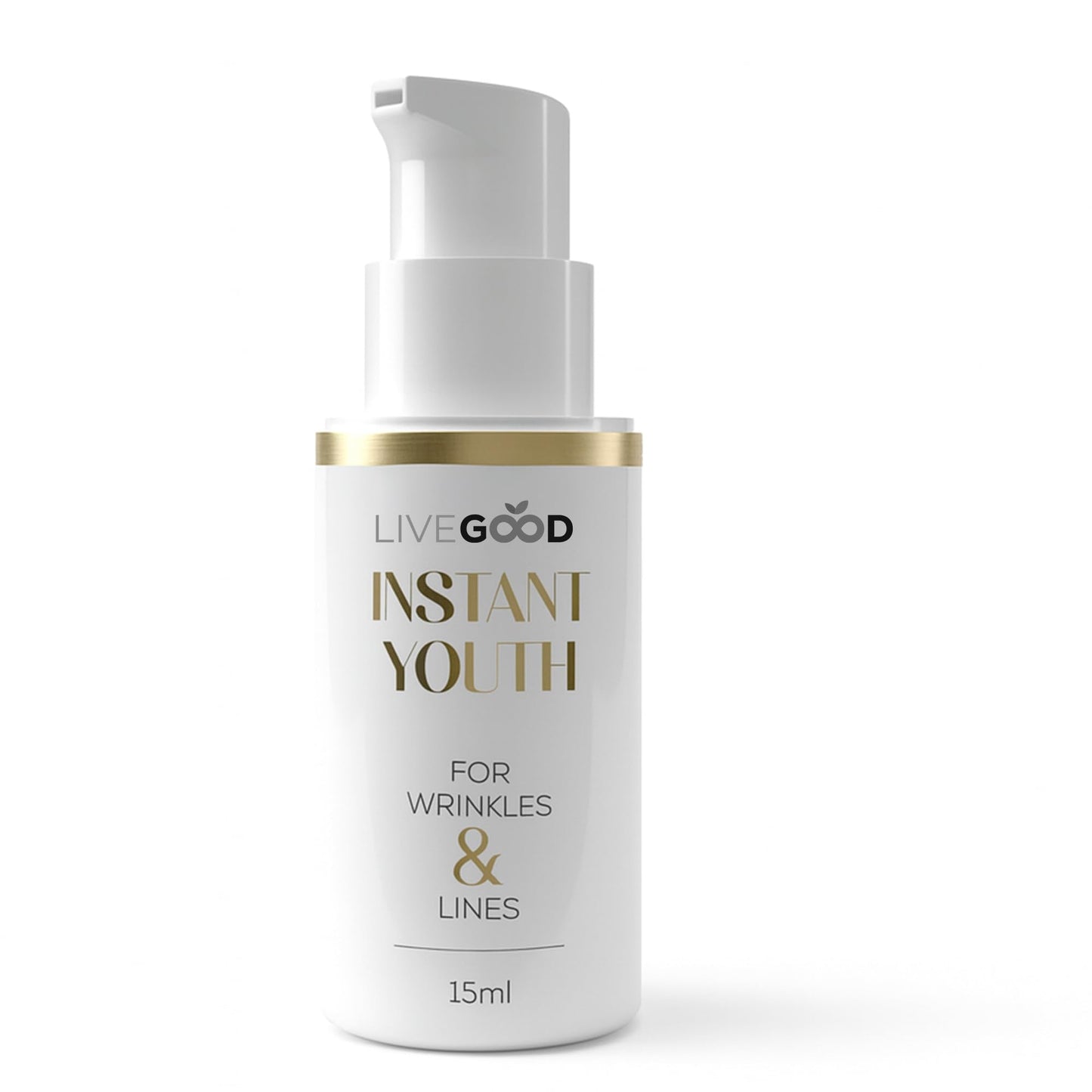 LIVEGOOD Instant Youth Wrinkle Reducer, Face and Eye Smoothing Cream for Fine Lines and Puffiness, Fast-Absorbing Silicate Formula for Temporary Beauty & Personal Care LIVEGOOD