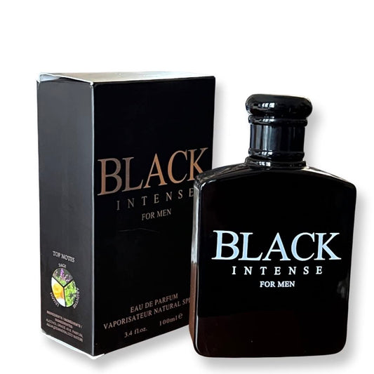 BLACK INTENSE for Men Eau de Parfum for Men - 3.4 Fl Oz - Perfect blend of Sage, Lemon and Absinthe for a Sophisticated Scent Beauty & Personal Care United Scents