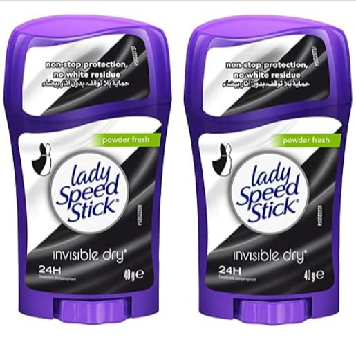 Lady Speed Stick Deodorant 1.4 Ounce Powder Fresh Invisi Dry (41ml) (2 Pack) Beauty and Personal Care Lady Speed Stick