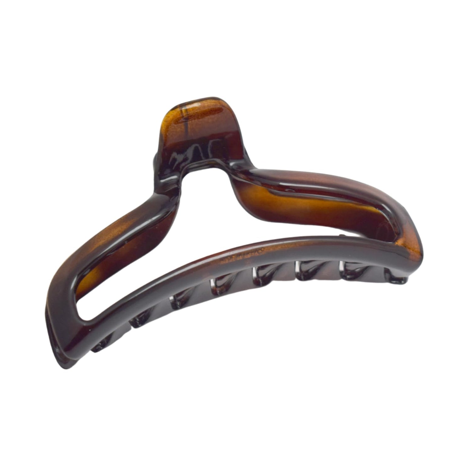 Parcelona French 4 Inch Large Tortoise Shell Flat Teeth Jaw Hair Claw Clip Clamp Clutcher Beauty & Personal Care Parcelona