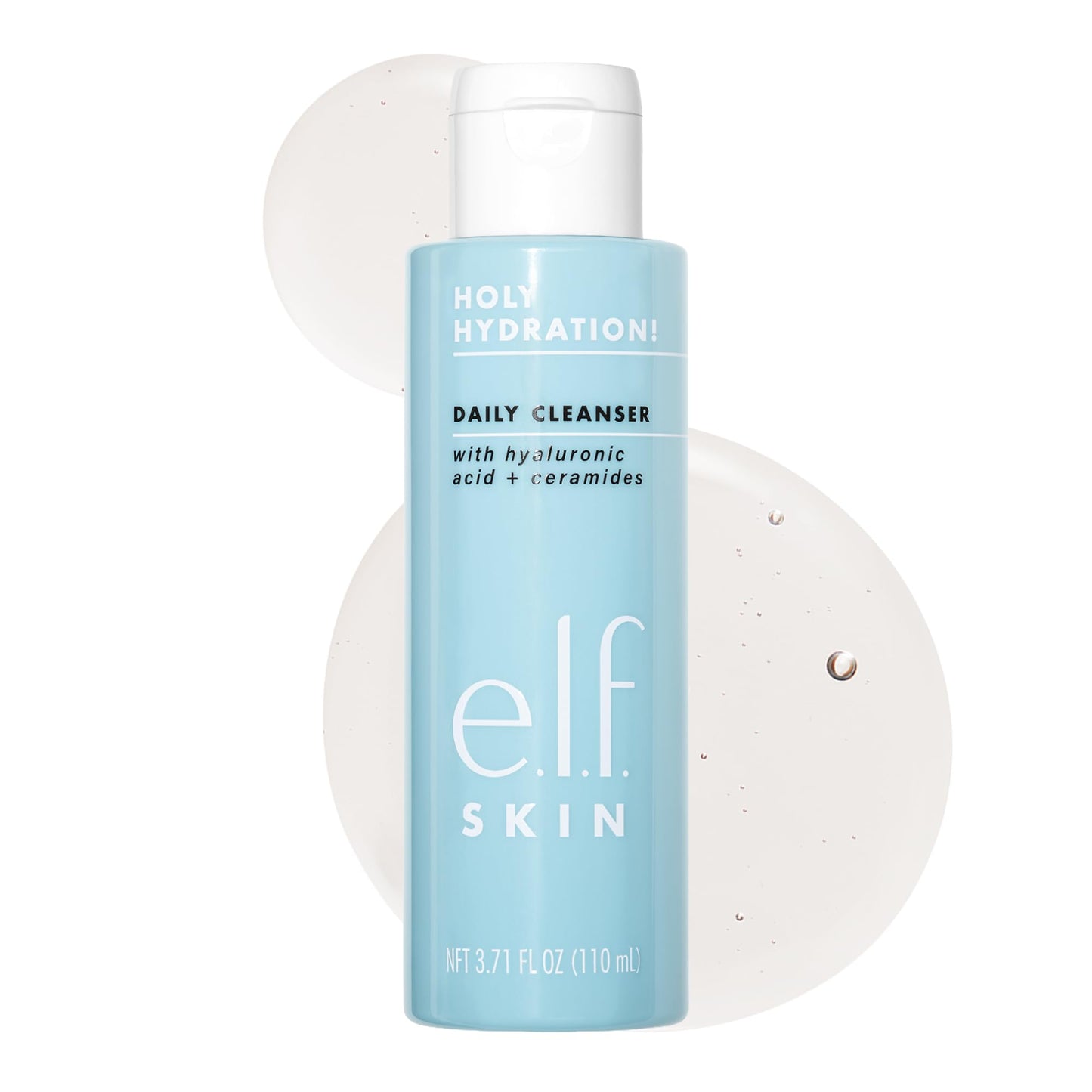 e.l.f. SKIN Holy Hydration! Daily Cleanser, Face Cleanser For Washing Away Excess Oil, Impurities & Makeup, Made With Hyaluronic Acid, Vegan Beauty & Personal Care e.l.f.