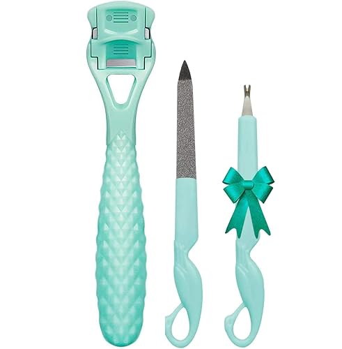 Foot Care Pedicure Callus Shaver Hard Skin Remover, Sichy Heel Scraper for Feet, 10 Replacement Slices 1 Stainless Steel Callus Shaver Foot Care Tools Beauty & Personal Care Sichy