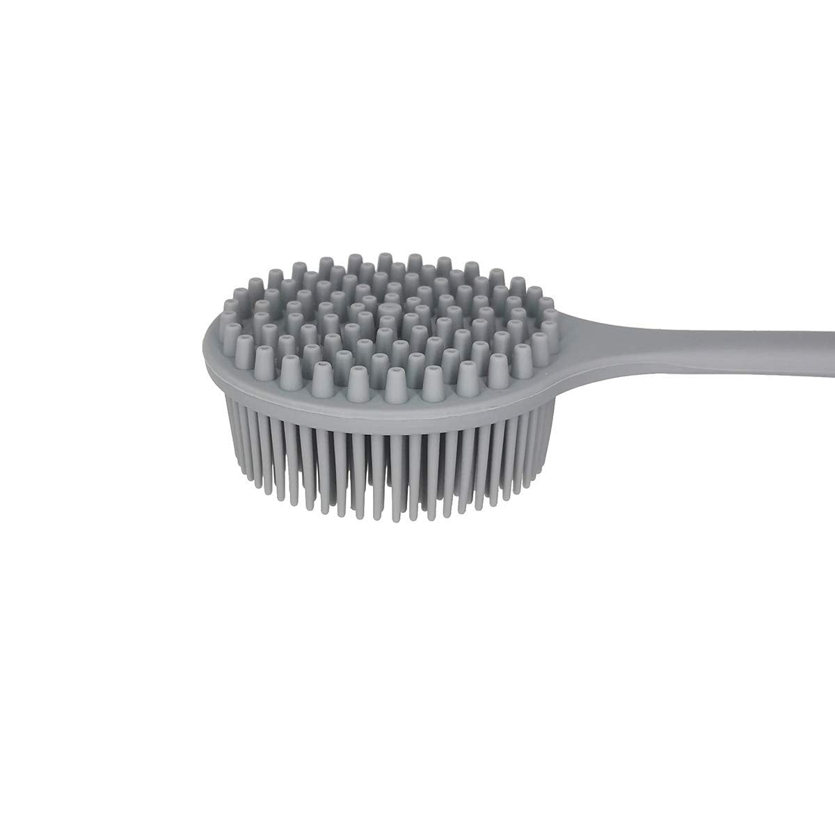 DNC Silicone Back Scrubber for Shower Bath Body Brush with Long Handle (Gray) Beauty & Personal Care DNC