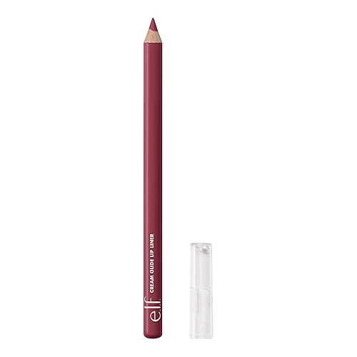 e.l.f. Cream Glide Lip Liner, Highly-Pigmented Pencil For Shaping & Sculpting Lips, Semi-Matte Finish, Vegan , That Merlot Tho Beauty & Personal Care e.l.f.