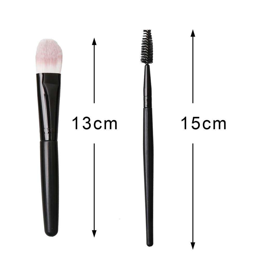 Makeup Brushes ZHIYE Make up Brush Set 20 PCs Professional Face Eyeliner for Foundation Blush Concealer Eyeshadow with Travel Black Beauty & Personal Care ZHIYE