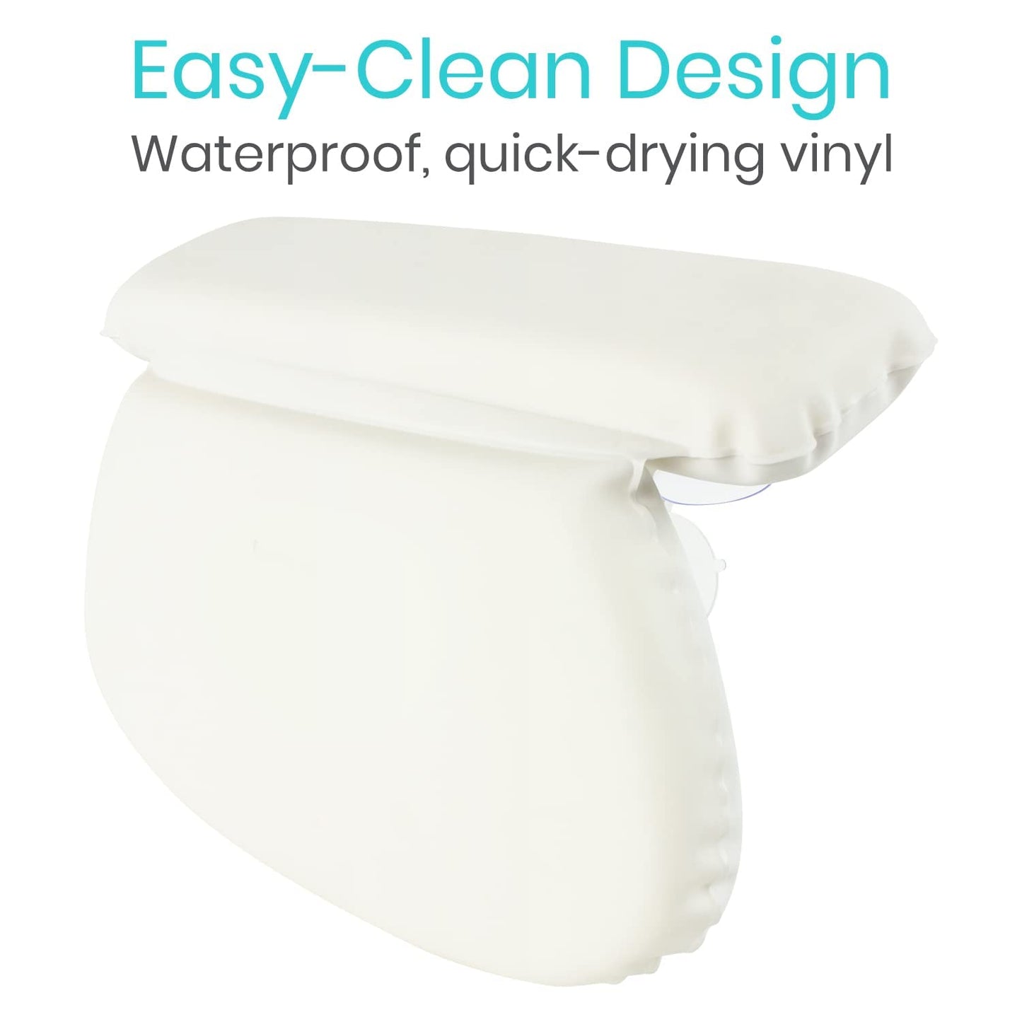 Xtra-Comfort Slip Resistant Large Thick Soft Waterproof Relaxing Spa Bath Pillow, Fits Curved or Straight Back Tubs & Bathtubs Cushion Support Head Beauty and Personal Care Xtra-Comfort