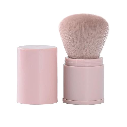 RN BEAUTY Retractable Kabuki Brushes Foundation Brush Blush Brush Bronzer Brush Face Blender Brush Professional Powder Mineral Blending Buffing Makeup Beauty & Personal Care RN BEAUTY