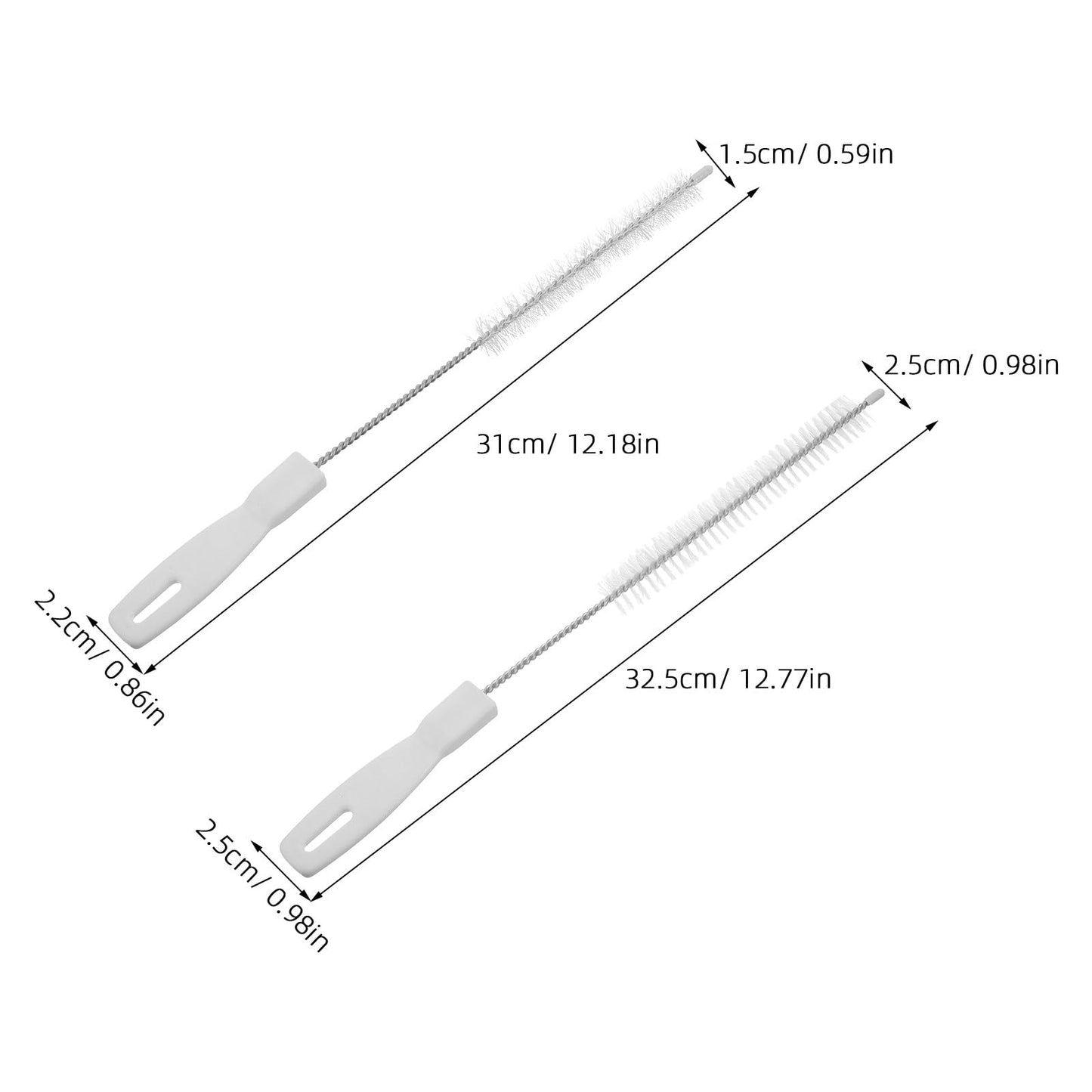 Gogogmee 6pcs Foot and Toe Cleaning Brushes for Shower - Long Handle Soft & Firm Bristle Foot Scrubber - Between Toe Cleaning Brush for Elderly Beauty and Personal Care Gogogmee