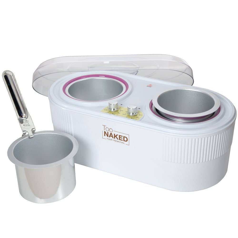 TOO NAKED HAIR REMOVAL Premium Double Wax Warmer, Dual Hair Removal Paraffin Wax Warmer with Adjustable Temperature Controls Beauty and Personal Care TOO NAKED HAIR REMOVAL