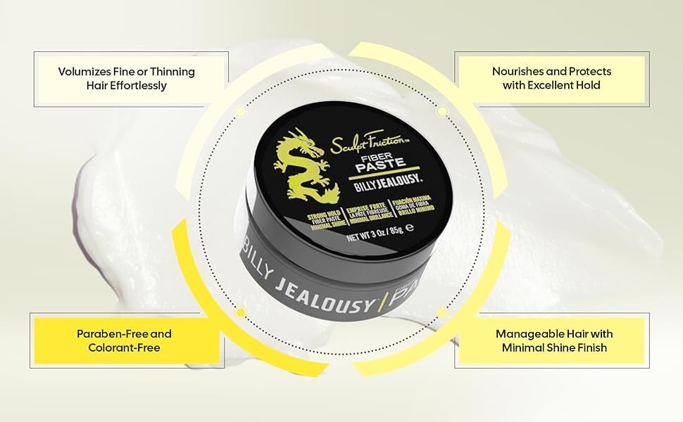 Billy Jealousy Sculpt Friction Fiber Paste, 3 oz Beauty & Personal Care Billy Jealousy