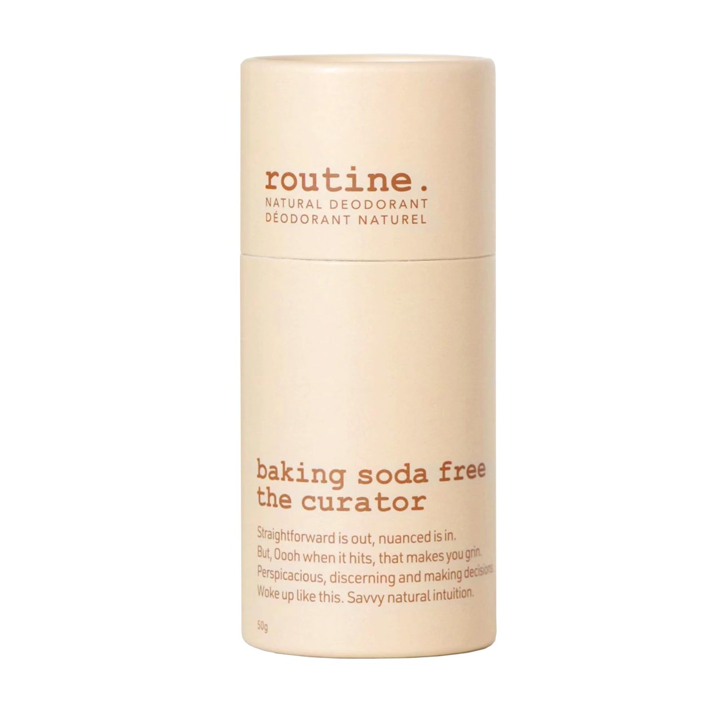 Routine. Natural Deodorant The Curator (Baking Soda Free) Deo Stick - 1.7 Fluid Oz. Natural Deodorant Aluminum Free Natural Deodorant For Women & Men Beauty and Personal Care Routine