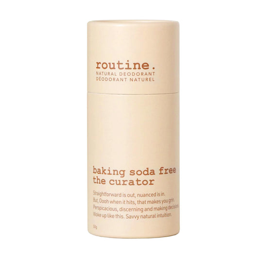 Routine. Natural Deodorant The Curator (Baking Soda Free) Deo Stick - 1.7 Fluid Oz. Natural Deodorant Aluminum Free Natural Deodorant For Women & Men Beauty and Personal Care Routine