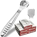 52 Pcs Callus Shaver Set,1 Stainless Steel Foot Razor with 50 Replacement Slices Blades and 1 Foot File Head Foot Care Tools,Foot Shaver Callus Beauty & Personal Care Jutoe