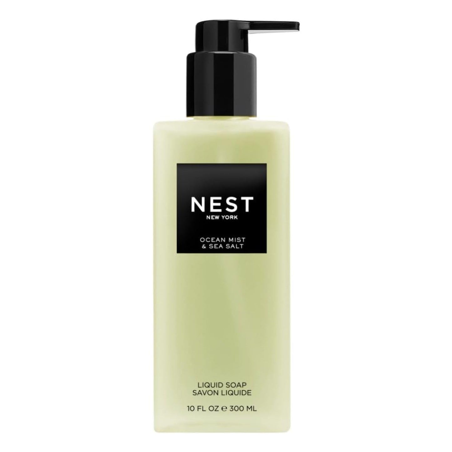 NEST New York Liquid Soap, Ocean Mist & Sea Salt - 10 fl oz - Cleanses & Nourishes Skin - Approx. 300 Pumps Per Bottle - Gluten Free & Cruelty Free Beauty & Personal Care NEST New York