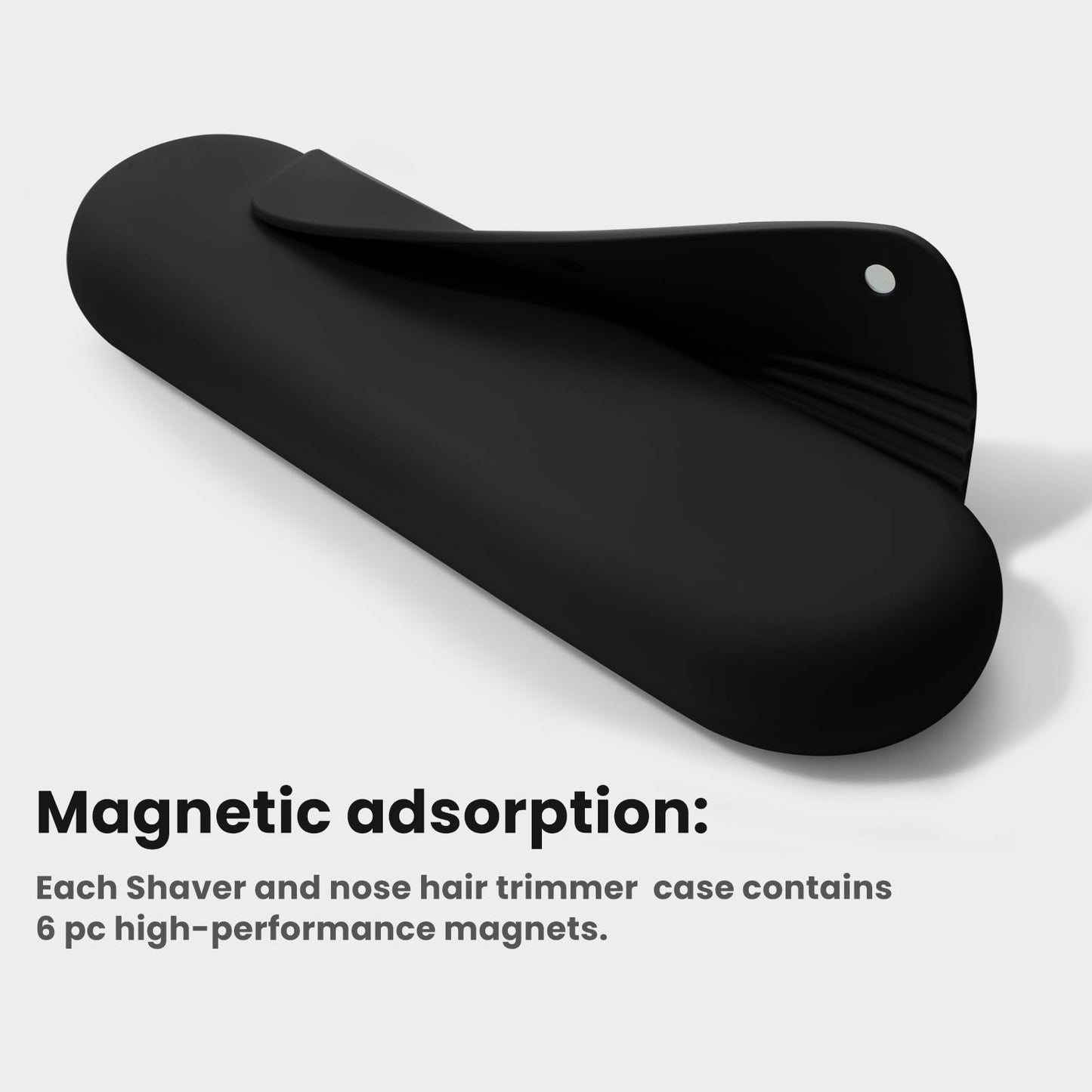 BackBlack Silicone Travel Case for Electric Shaver Nose Hair Trimmer Clipper Travel Case For Men and Women, Easy to Use and Clean, Business Trips, Gym Beauty and Personal Care BackBlack