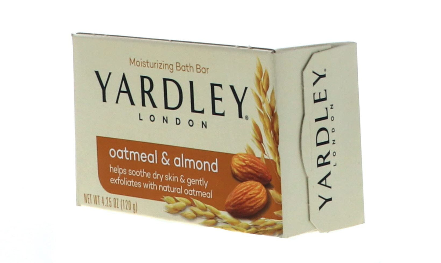 Yardley Oatmeal and Almond Bar Soap, 4.25 Ounce, Set of 3 Beauty & Personal Care Yardley