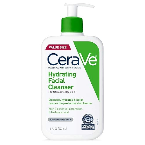 CeraVe Hydrating Facial Cleanser | Moisturizing Non-Foaming Face Wash with Hyaluronic Acid, Ceramides and Glycerin | 16 Fluid Ounce Beauty & Personal Care CeraVe