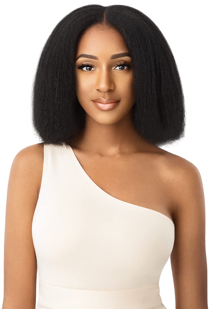 Outre Big Beautiful Hair Clip-In- 9PCS - Kinky Straight 18" (JET BLACK)