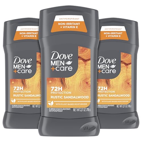 Dove Men+Care Antiperspirant 3 Pack Rustic Sandalwood Deodorant for Men 2.7oz Beauty and Personal Care DOVE MEN + CARE