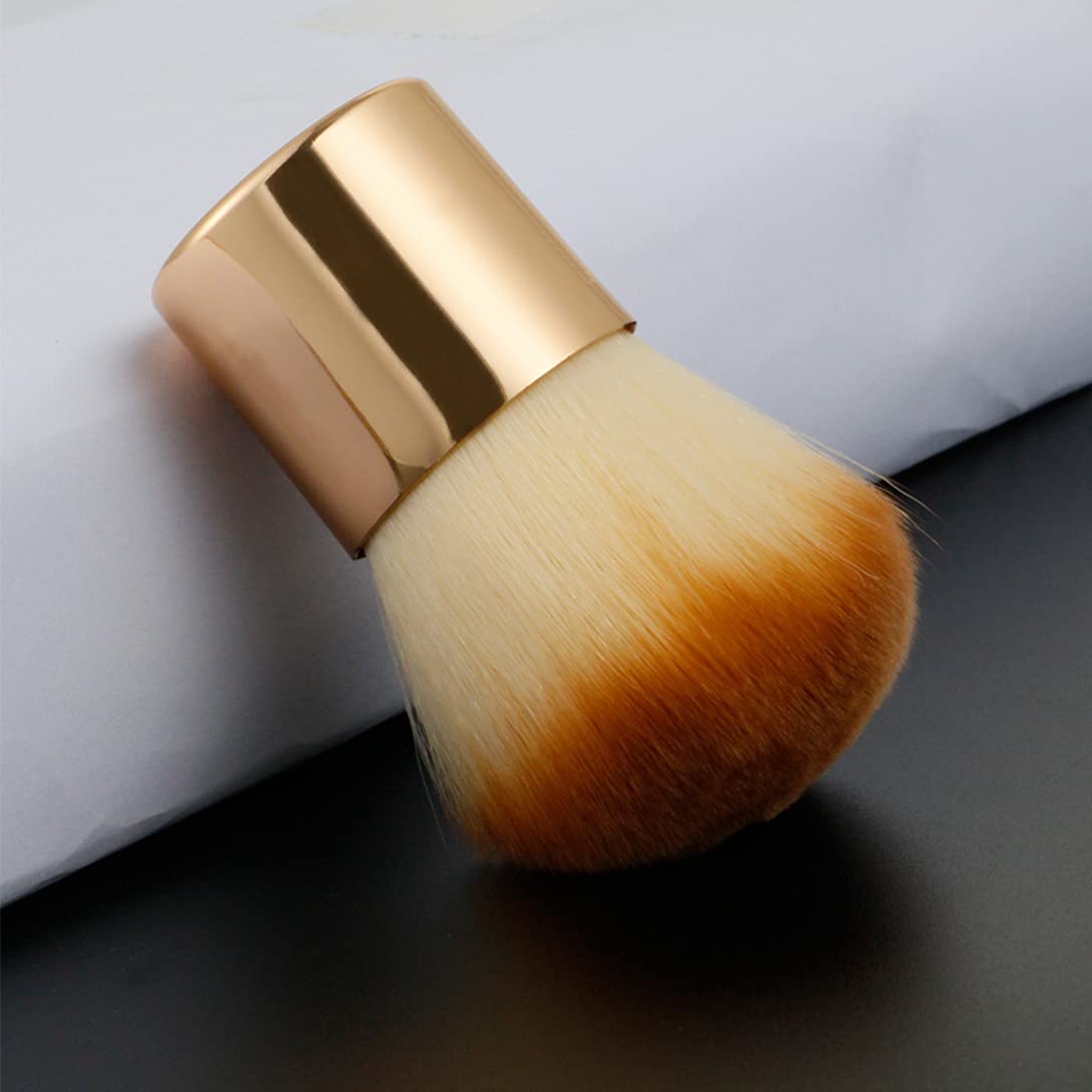 2 Pieces Kabuki Brushes Powder Brush Blush Brush Foundation Brush Bronzer Brush Face Blender Brush Mineral Blending Buffing Concealer Brush Beauty & Personal Care RN BEAUTY