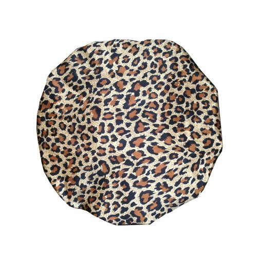 EleCharm Designer Reusable Shower Cap, Leopard Stylish Bath Cap Double Layers Waterproof Bathing Shower Hat Beauty & Personal Care EleCharm