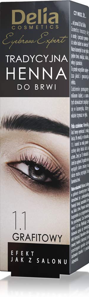 Delia Traditional Henna Graphite 4g/0.14oz for Dying Eyeleashes and Eyebrows Beauty & Personal Care Delia Cosmetics