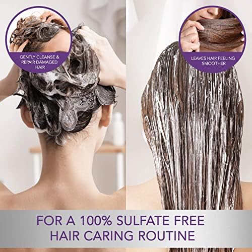 Inova Professional Silk Keratin Shampoo & Conditioner Set - Smooth Protection Sulfate-Free Shampoo & Smooth Hydration Conditioner (3.4 Oz), gray Beauty & Personal Care Inova Professional