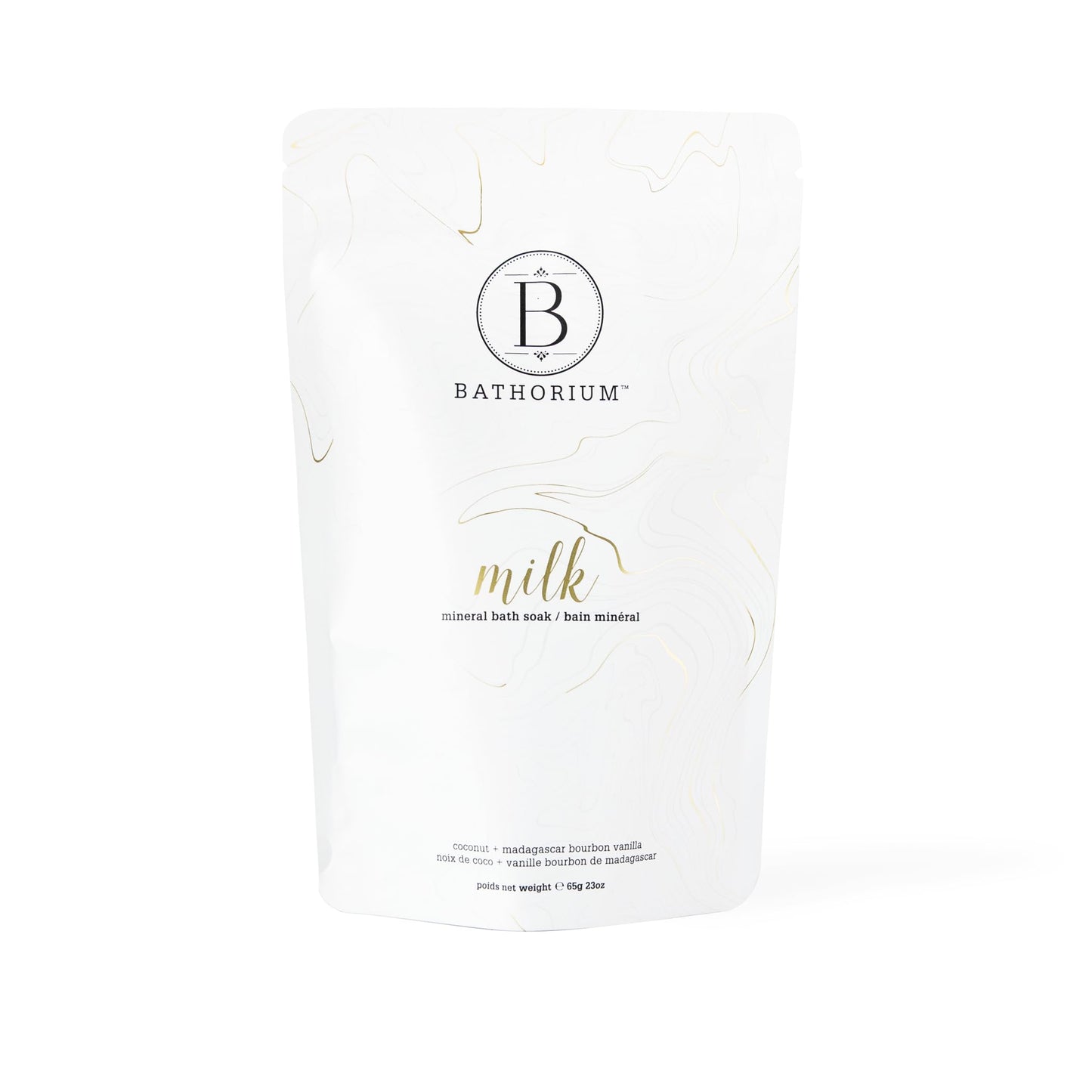 Bathorium Milk Mineral Bath Soak, Made with Coconut, Dead Sea Salt & Vanilla Bean CO2, Ideal for Hydration, pH Balanced Coconut Scented Bath Soak Beauty and Personal Care Bathorium