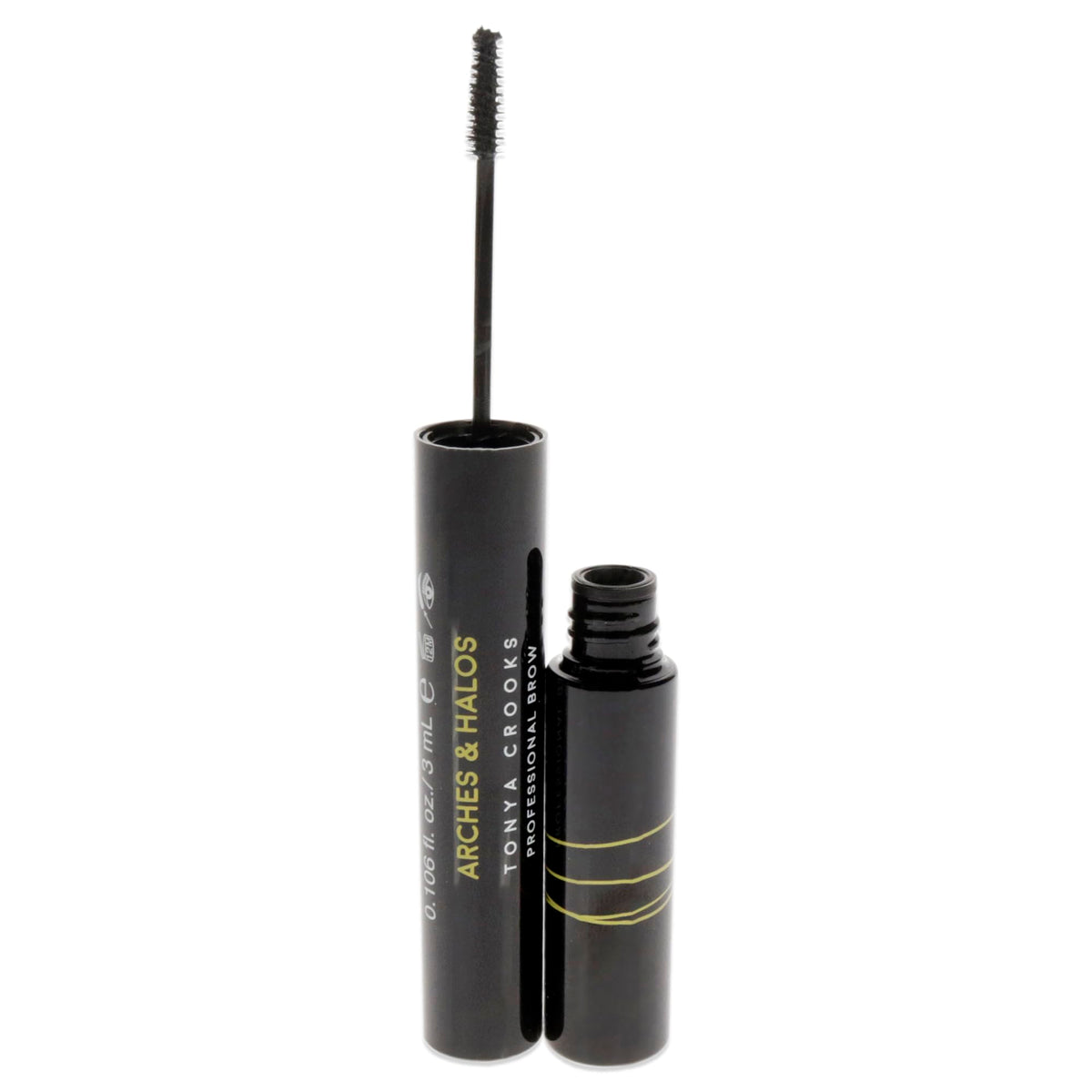 Arches and Halos Microfiber Tinted Brow Mousse - Richly Pigmented Eyebrow Shaper - Water Resistant Filler Pen - Vegan - Charcoal - 0.11 oz